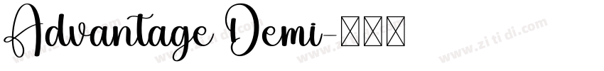 Advantage Demi字体转换